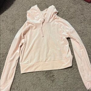 Kohl's Pink Cropped Sweatshirt Relaxed Fit